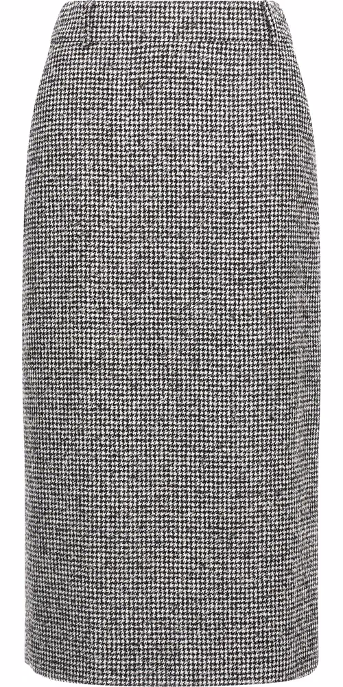 Ermanno Scervino Bicolor Wool Midi Skirt