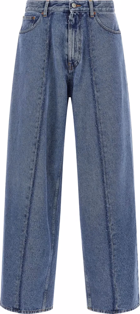 MM6 Maison Margiela Blue Cotton Jeans Denim
