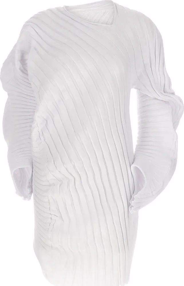 Issey Miyake White Polyester Casual Dress