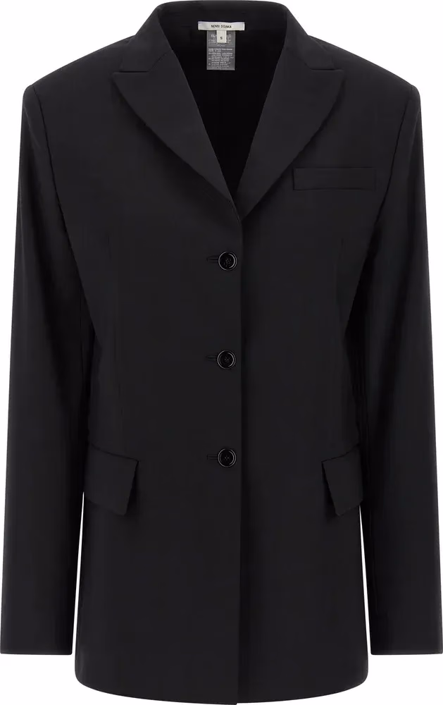 Nensi Dojaka Black Virgin Wool Blazer