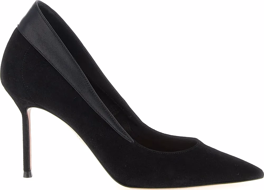 Aquazzura Black Goatskin High Heel Pumps