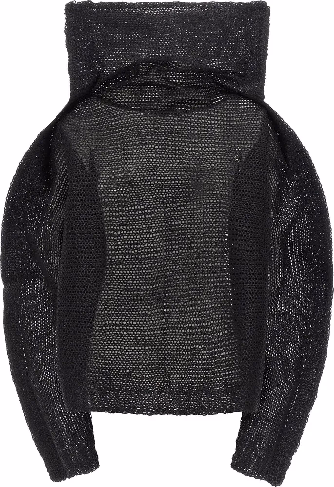 Issey Miyake Black Wool Sweatshirt