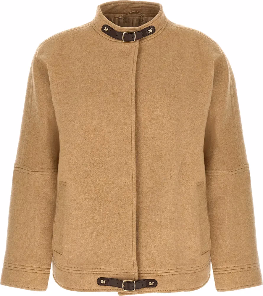Max Mara Beige Cashmere Bomber
