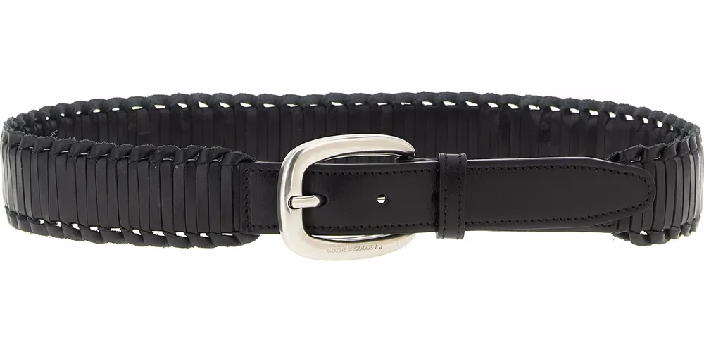 Golden Goose Black Cowhide Regular Belt