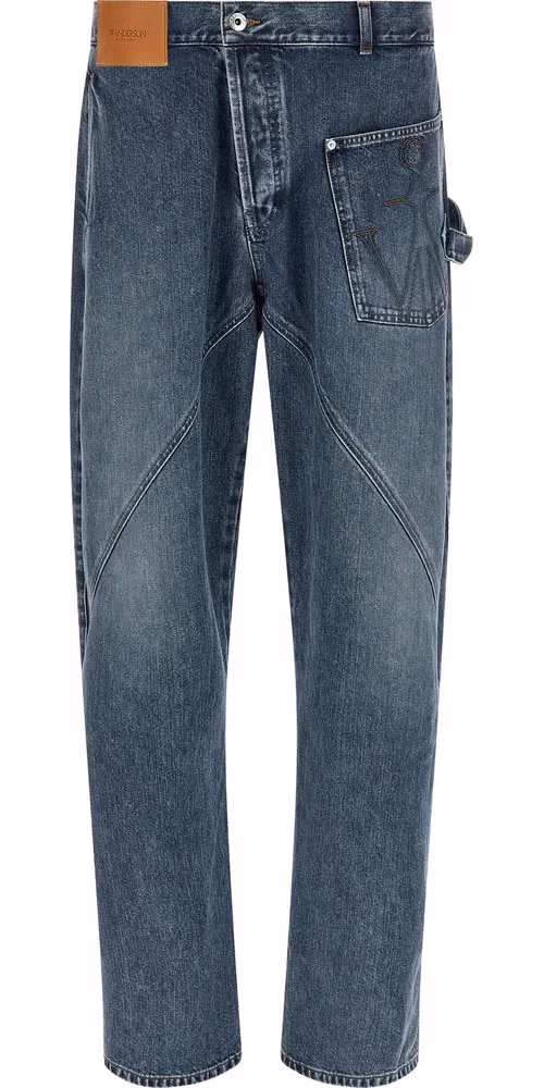 J.W.Anderson Blue Cotton Jeans Denim
