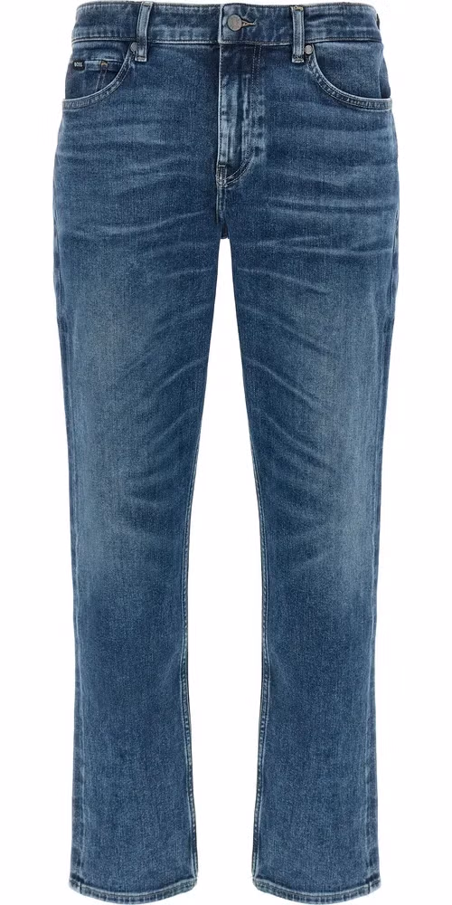 Hugo Boss Blue Cotton Skinny Jeans