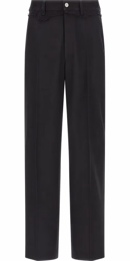 MM6 Maison Margiela Black Polyester Casual Pants