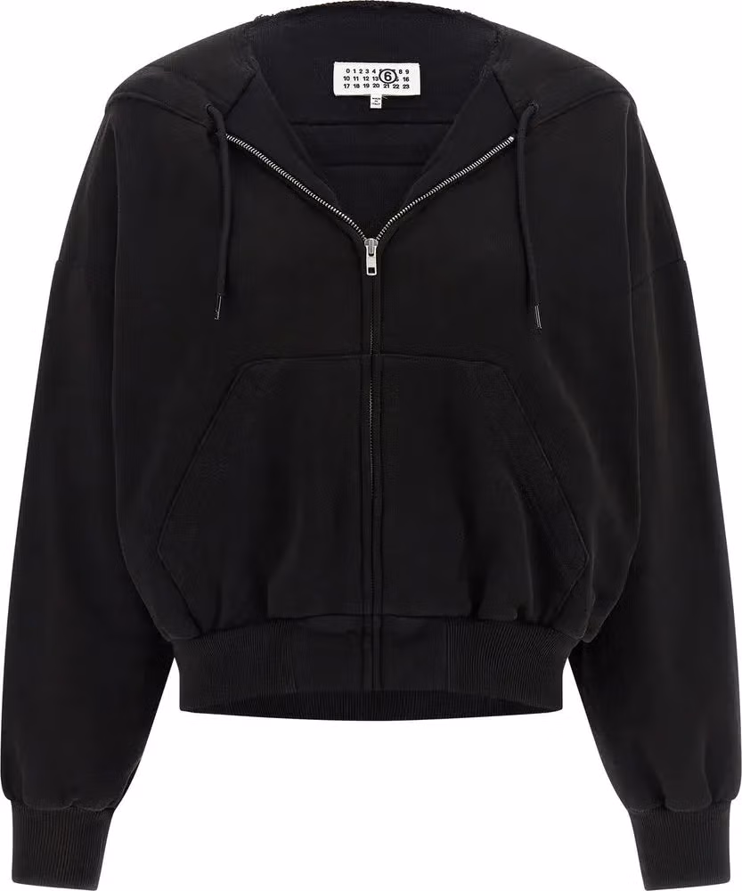 MM6 Maison Margiela Black Cotton Sweatshirt