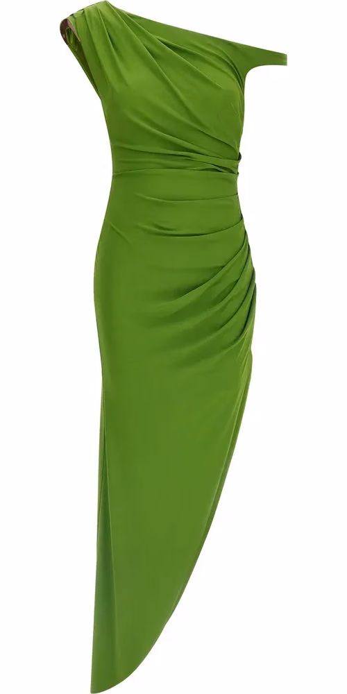 Elisabetta Franchi Bicolor Viscose Long Dress