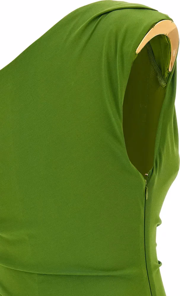 Elisabetta Franchi Bicolor Viscose Long Dress