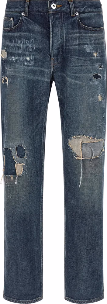 J.W.Anderson Blue Cotton Straight-Leg Jeans