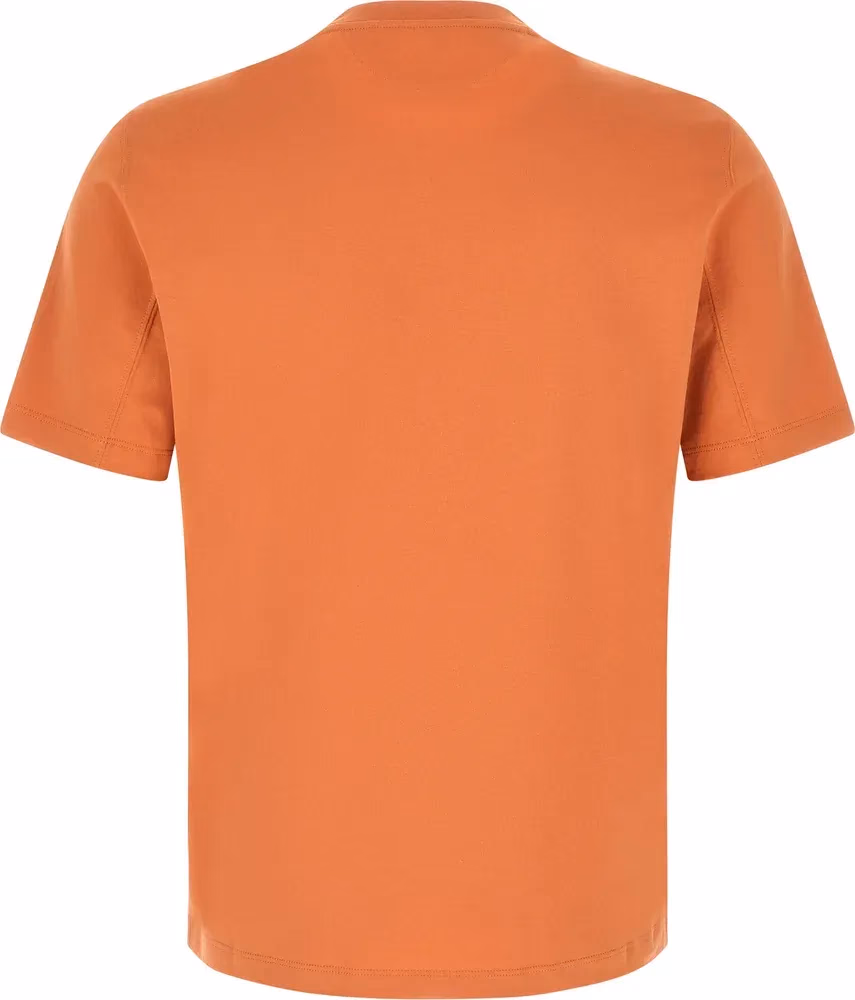 Brunello Cucinelli Orange Cotton T-Shirt