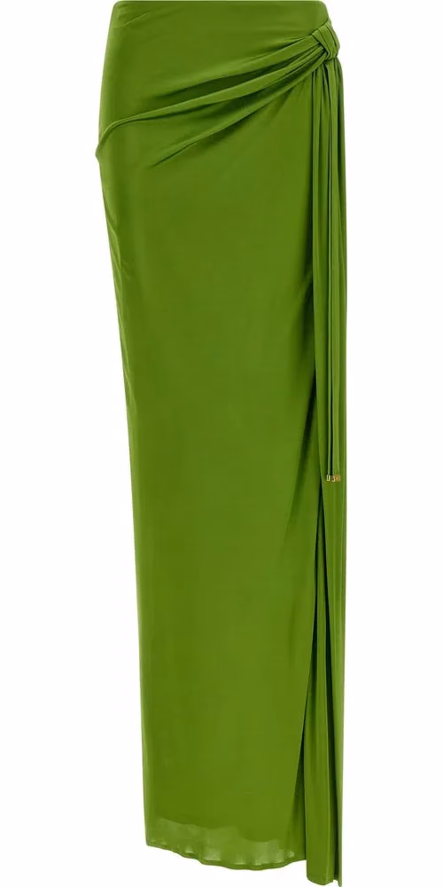 Elisabetta Franchi Bicolor Viscose Mini Skirt