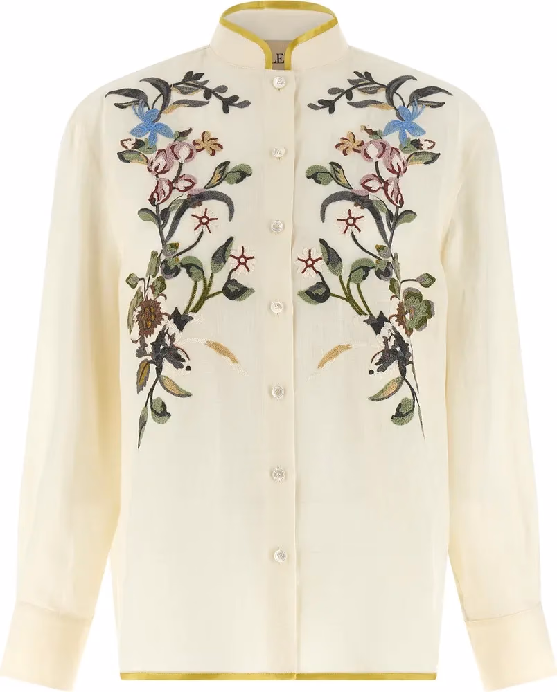 Valentino Garavani Beige Linen Blouse