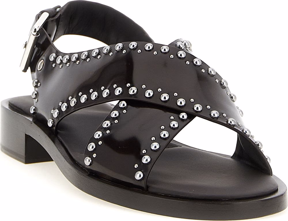 Church's Brown Calfskin Flat Sandals