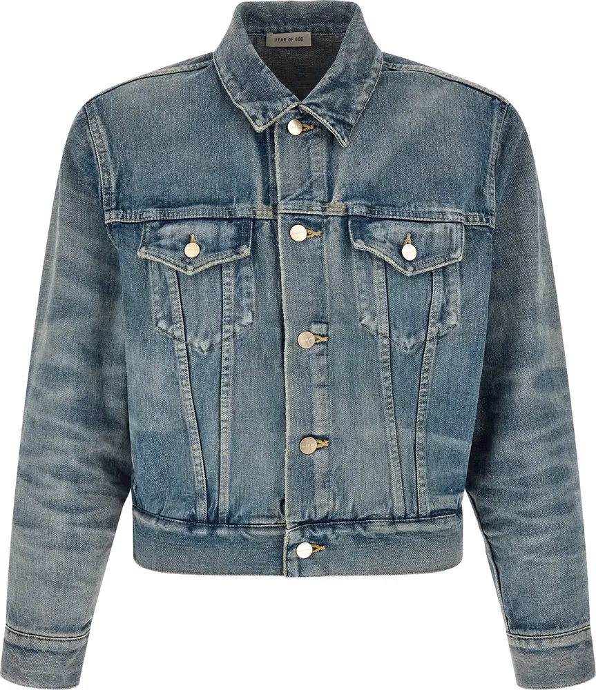Fear Of God Blue Cotton Denim Jacket