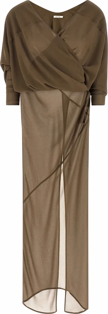 Entire Studios Bicolor Polyester Long Dress