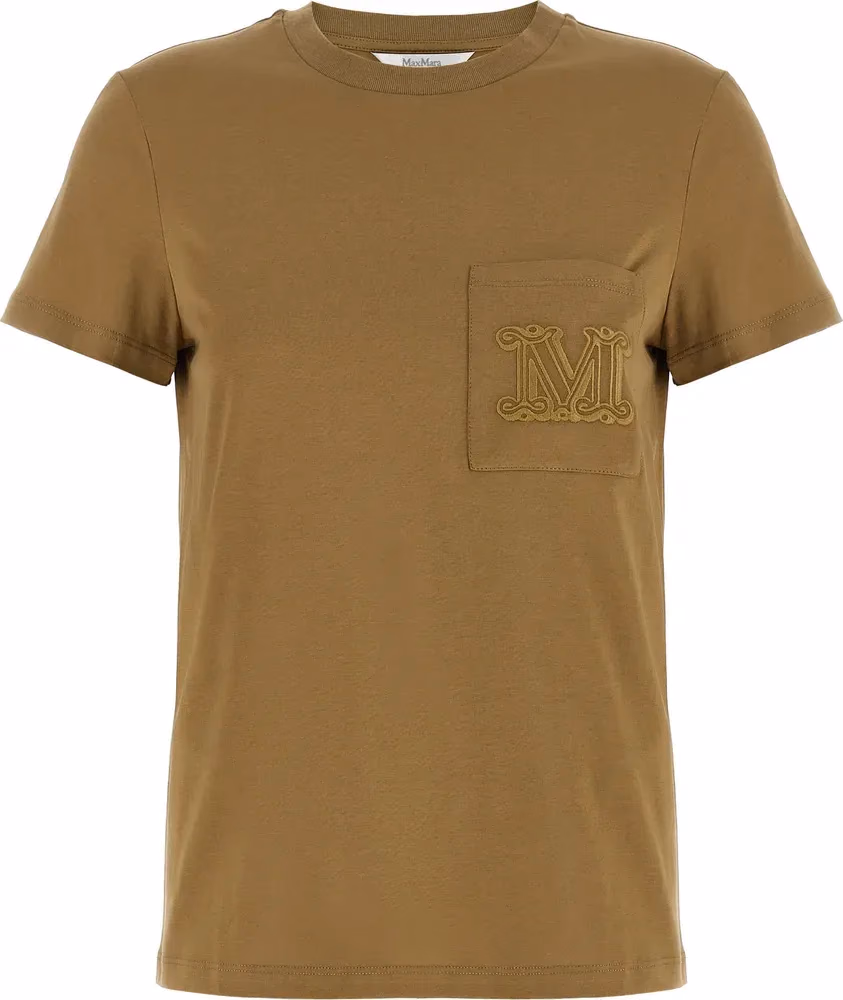Max Mara Brown Cotton T-Shirt