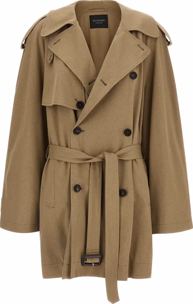 Balenciaga Beige Cotton Coat