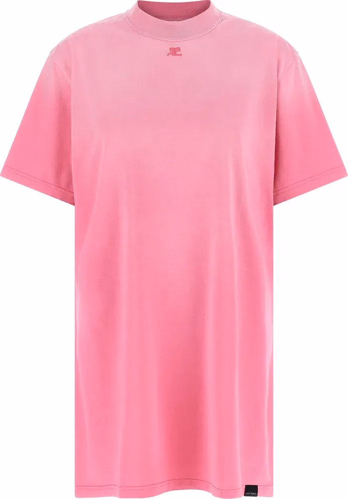Courrèges Multicolor Cotton Short Dress