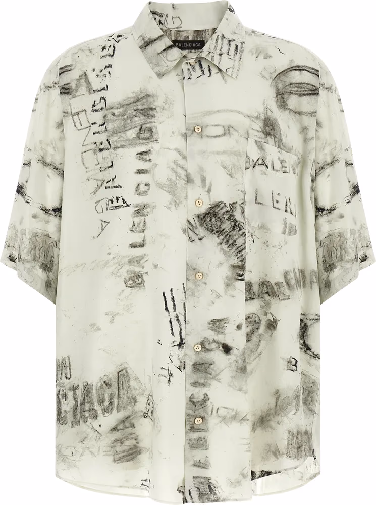 Balenciaga Gray Viscose Blouse