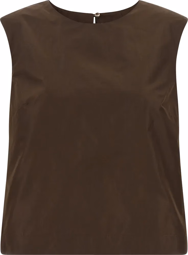 P.A.R.O.S.H. Brown Polyester Shirt