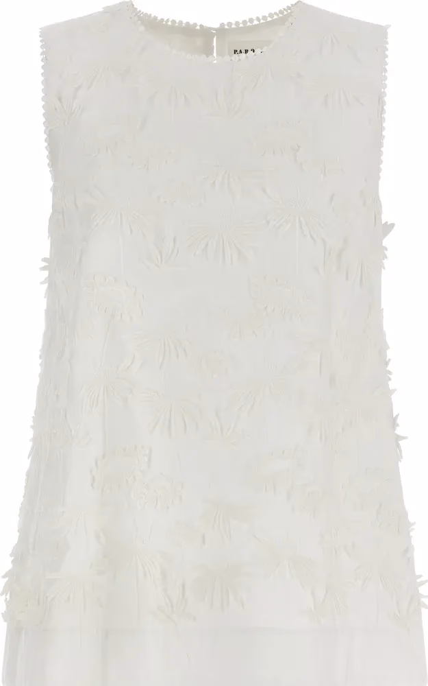P.A.R.O.S.H. White Cotton Blouse