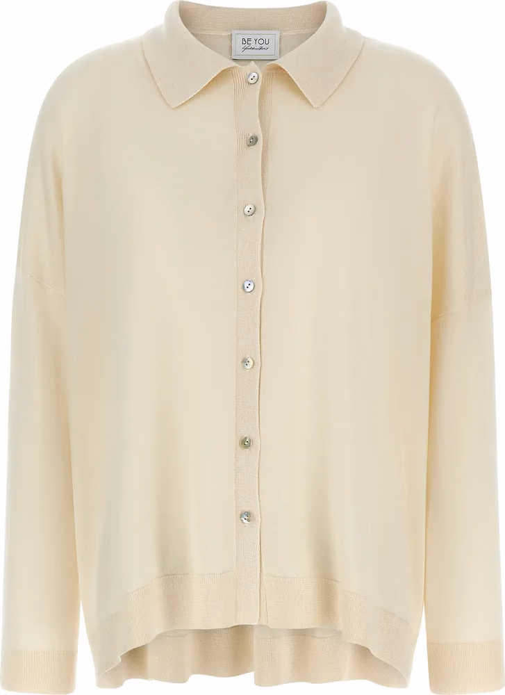 BE YOU White Cashmere Cardigan