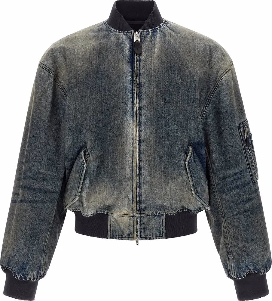 Balenciaga Gray Polyester Bomber