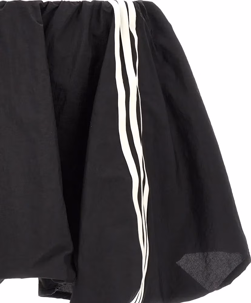 Y-3 Black Polyamide Long Skirt
