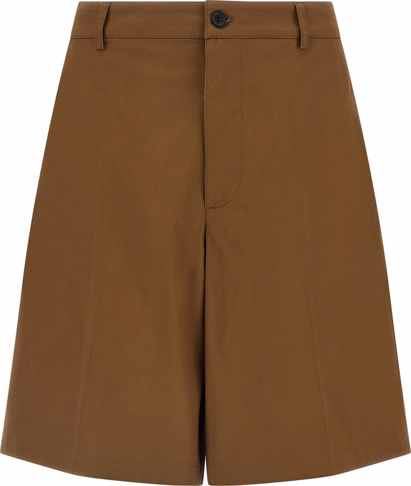 Department 5 Brown Cotton Bermuda Shorts