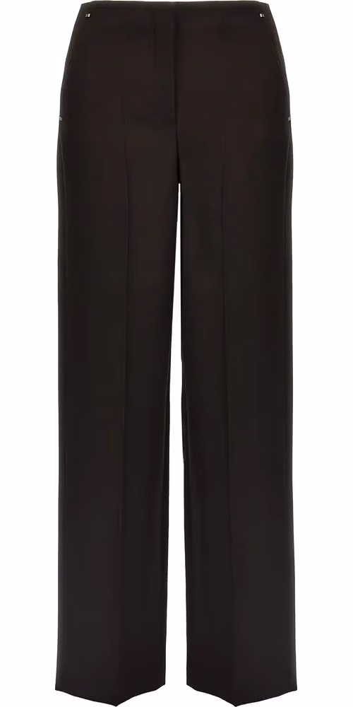 Fendi Purple Virgin Wool Dress Pants