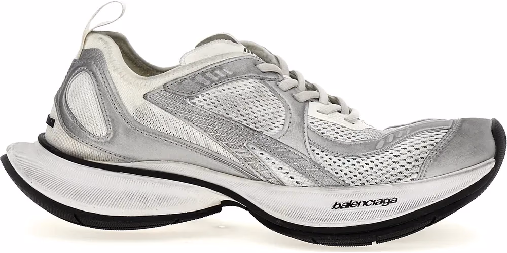 Balenciaga Gray Polyester Athletic Sneakers