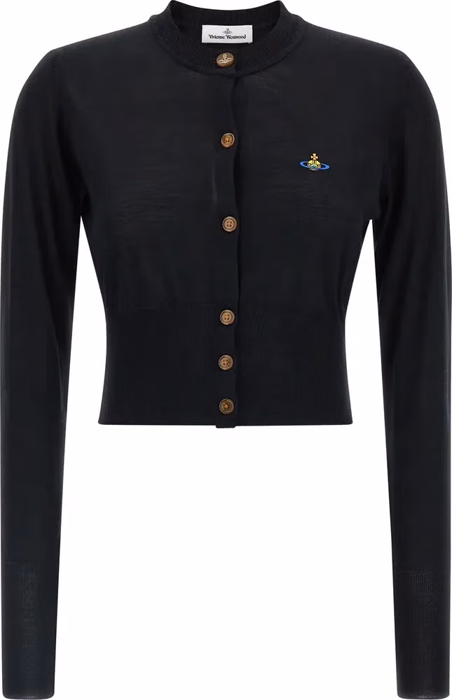 Vivienne Westwood Black Wool Cardigan