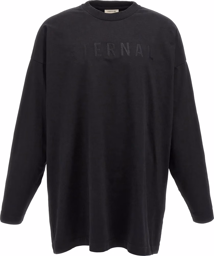 Fear Of God Black Cotton T-Shirt