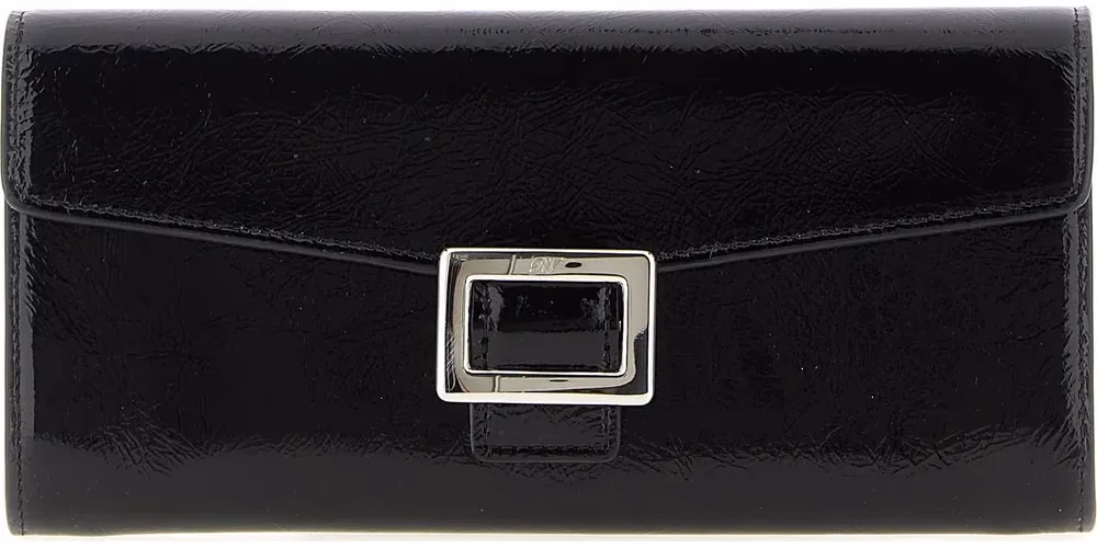 Roger Vivier Black Calfskin Cardholder