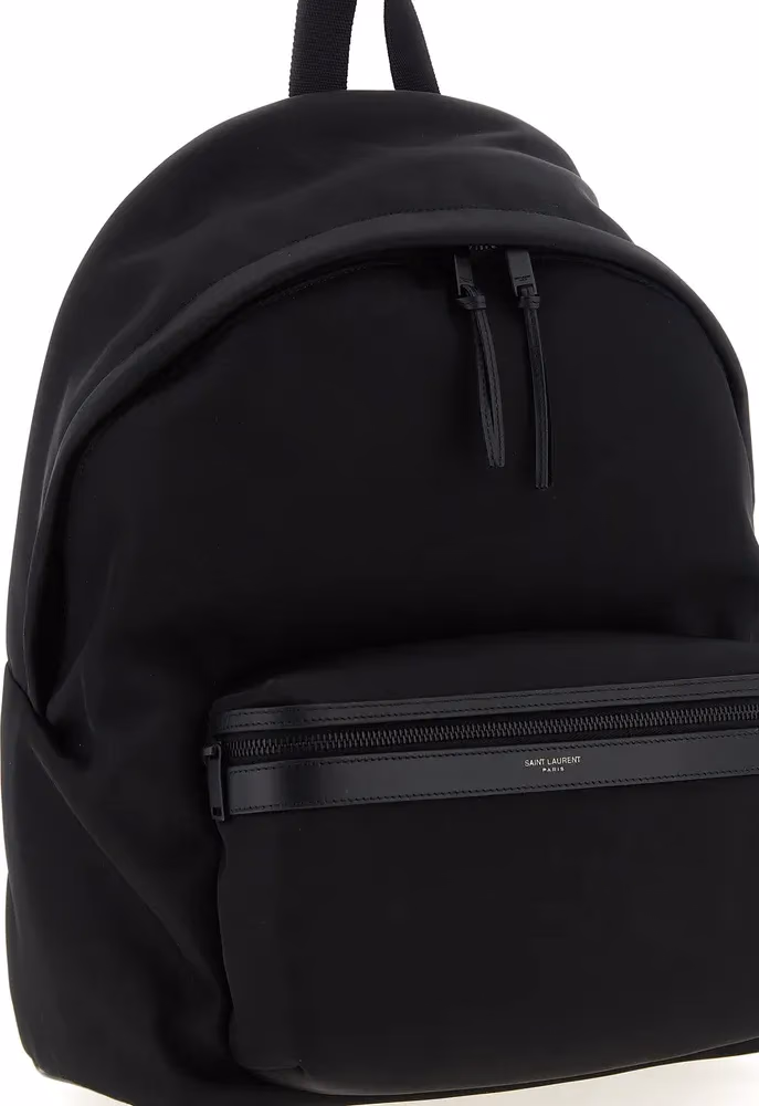 Saint Laurent Black Polyamide Backpack