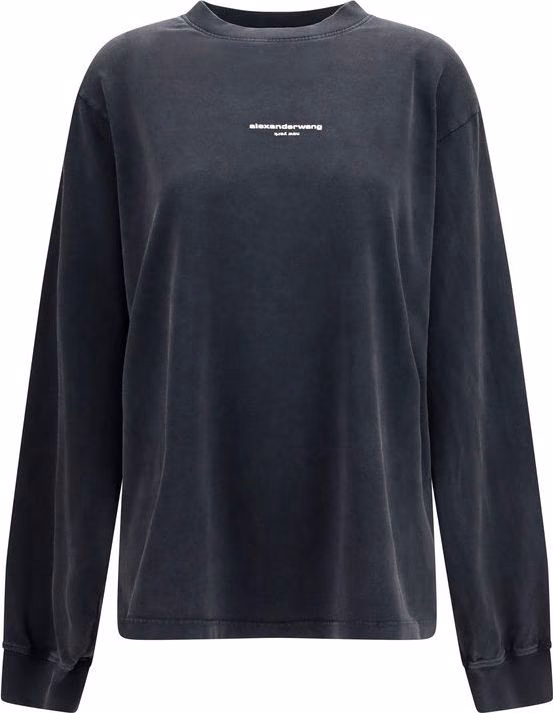 Alexander Wang Black Cotton Sweatshirt