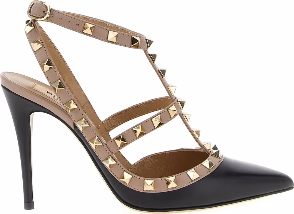 Valentino Garavani Black Lamb Leather High Heel Pumps