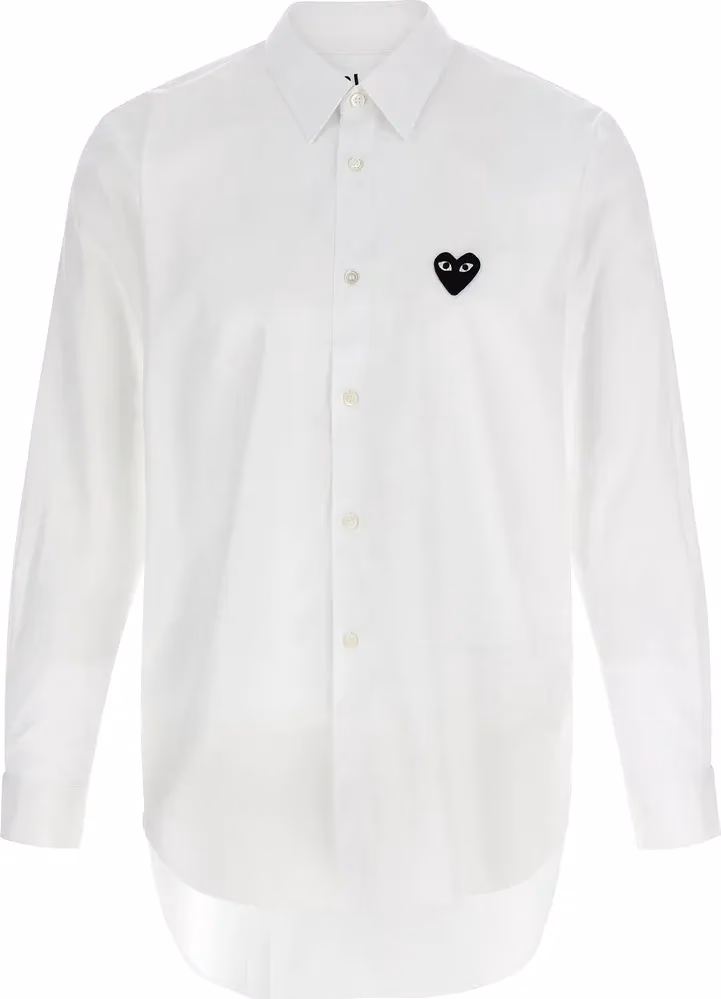 Comme Des Garçons Play White Cotton Blouse