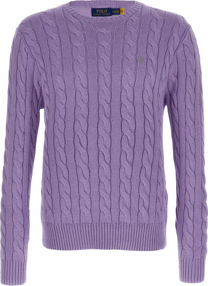 Polo Ralph Lauren Purple Cotton Cardigan