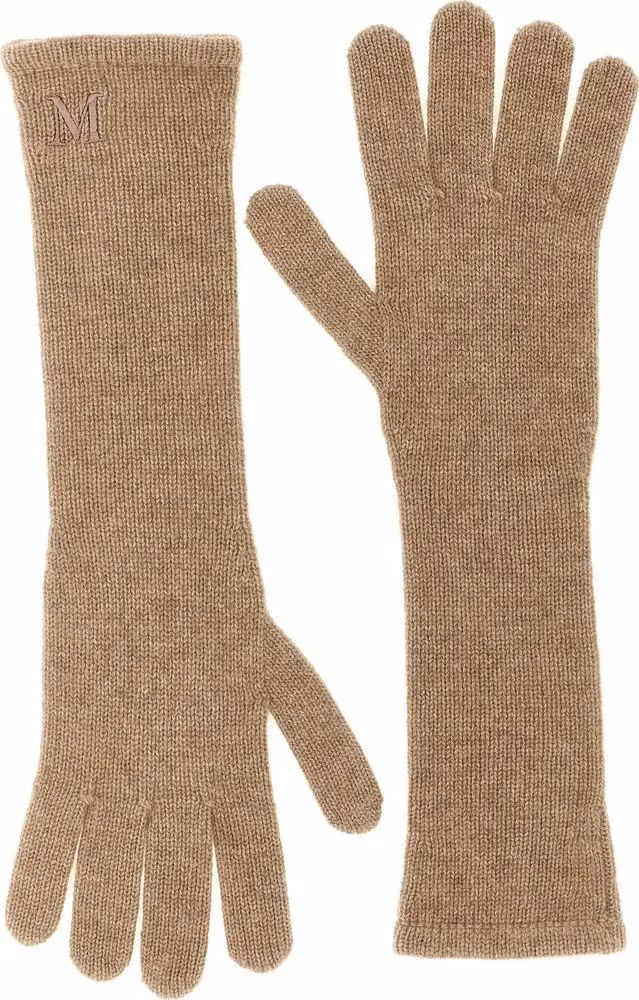 Max Mara Beige Cashmere Gloves