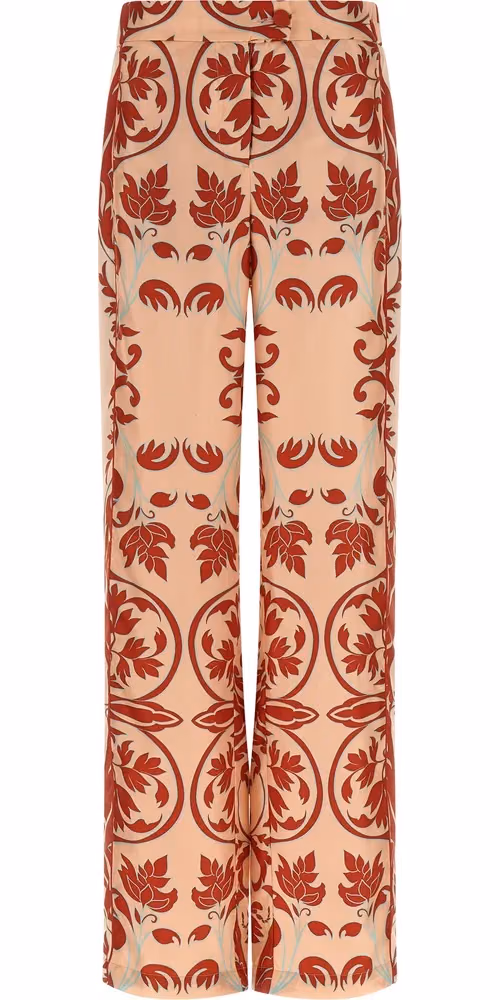 F.R.S. - FOR RESTLESS SLEEPERS Multicolor Silk Casual Pants