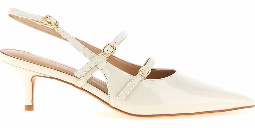Twinset White Polyethylene Mid Heel Pumps