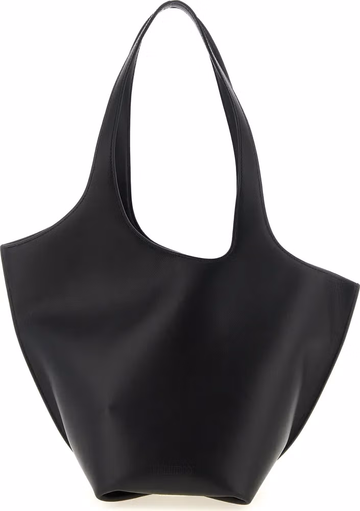The Attico Black Calfskin Shoulder Bag