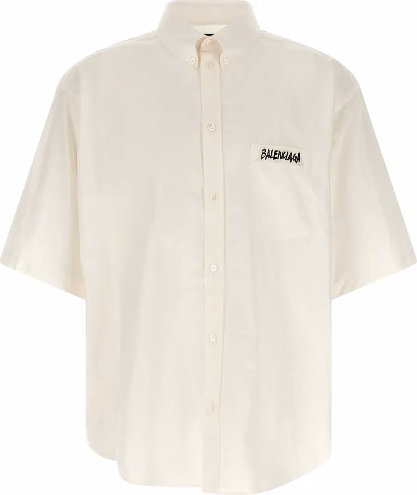 Balenciaga White Cotton Blouse