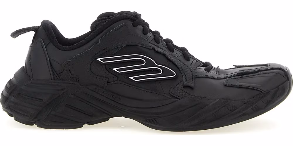 Balenciaga Black Calfskin Athletic Sneakers
