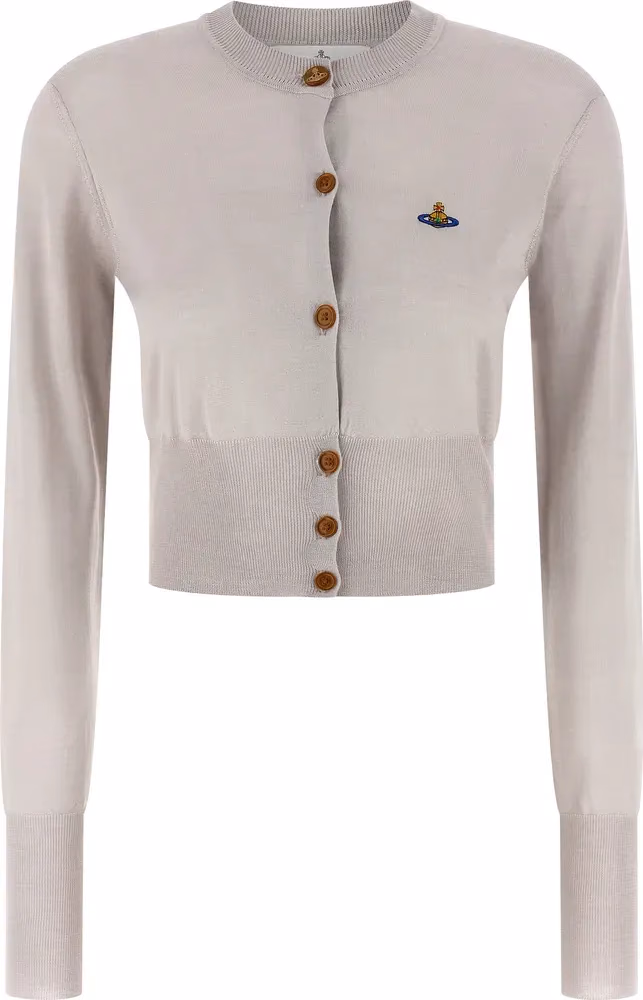 Vivienne Westwood Gray Wool Cardigan
