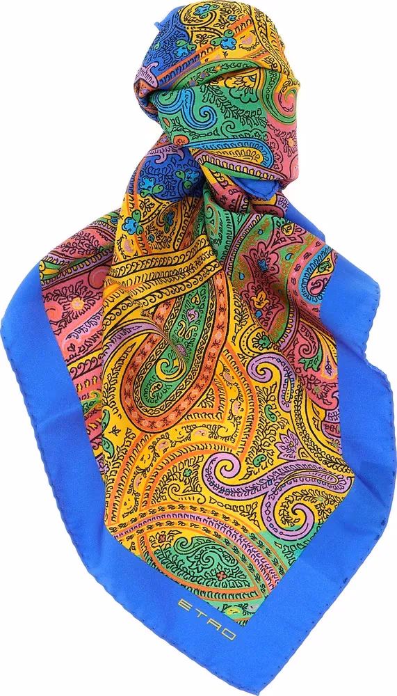 Etro Multicolor Silk Scarf