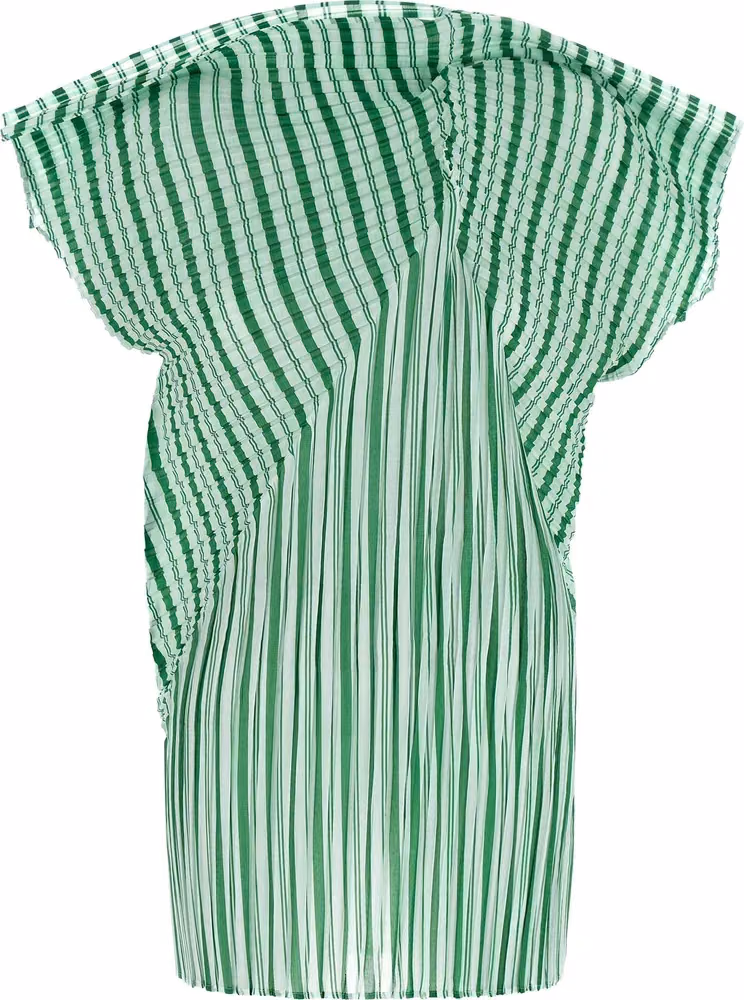 Issey Miyake Bicolor Polyester Pattern Shirt
